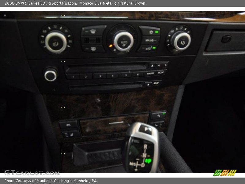 Monaco Blue Metallic / Natural Brown 2008 BMW 5 Series 535xi Sports Wagon