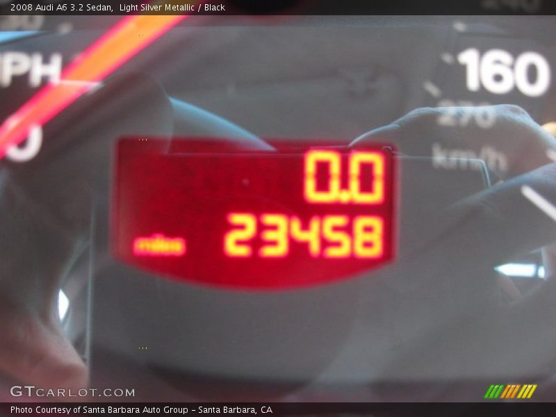 Light Silver Metallic / Black 2008 Audi A6 3.2 Sedan