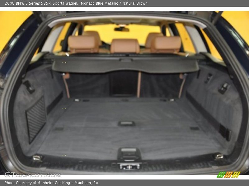 Monaco Blue Metallic / Natural Brown 2008 BMW 5 Series 535xi Sports Wagon