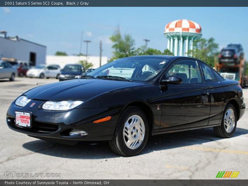 Black / Gray 2001 Saturn S Series SC2 Coupe