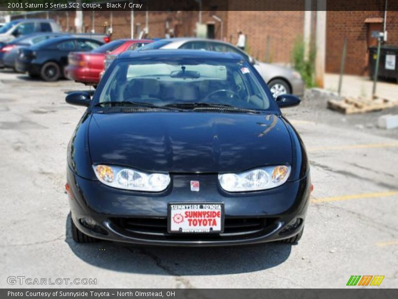 Black / Gray 2001 Saturn S Series SC2 Coupe