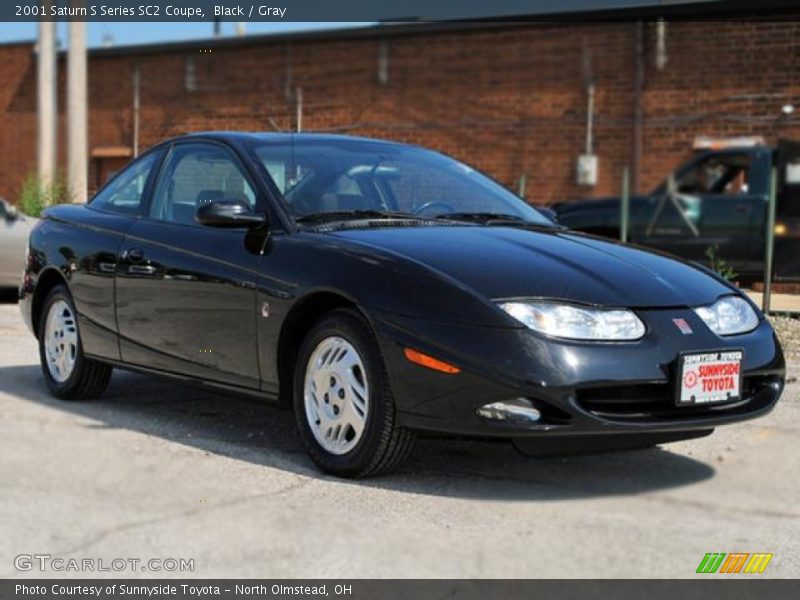 Black / Gray 2001 Saturn S Series SC2 Coupe
