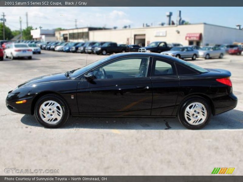 Black / Gray 2001 Saturn S Series SC2 Coupe