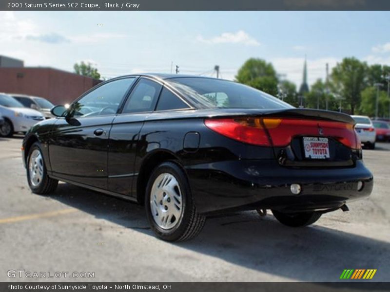 Black / Gray 2001 Saturn S Series SC2 Coupe