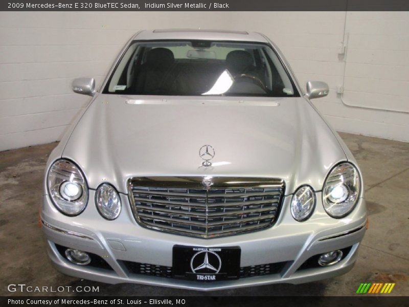 Iridium Silver Metallic / Black 2009 Mercedes-Benz E 320 BlueTEC Sedan