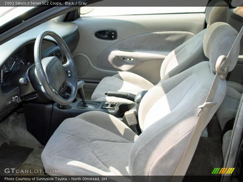 Black / Gray 2001 Saturn S Series SC2 Coupe