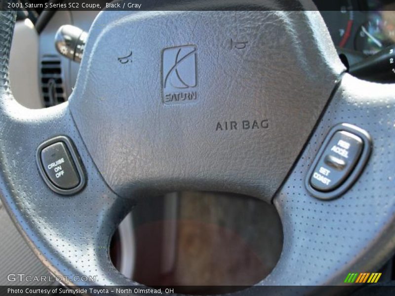 Black / Gray 2001 Saturn S Series SC2 Coupe