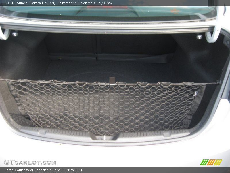 Shimmering Silver Metallic / Gray 2011 Hyundai Elantra Limited