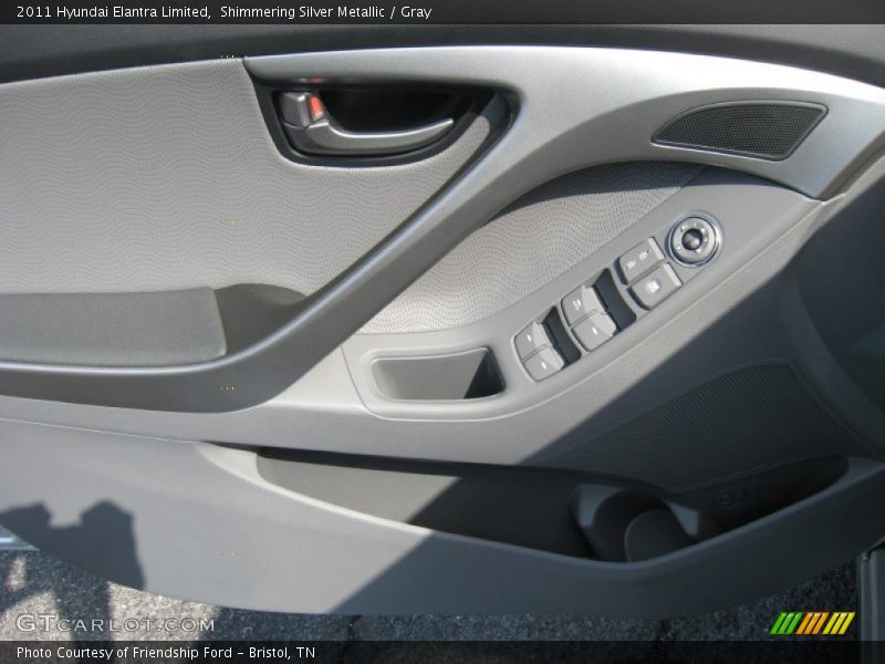 Shimmering Silver Metallic / Gray 2011 Hyundai Elantra Limited