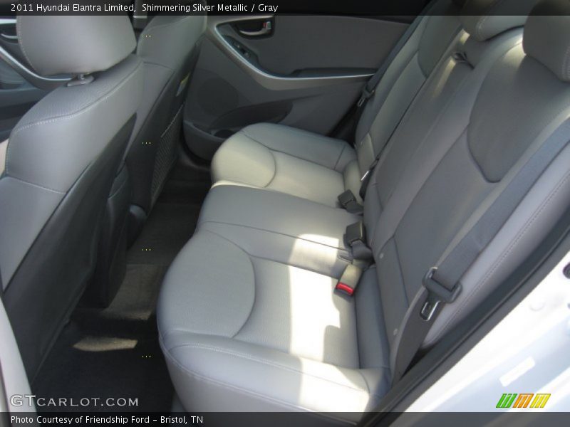 Shimmering Silver Metallic / Gray 2011 Hyundai Elantra Limited
