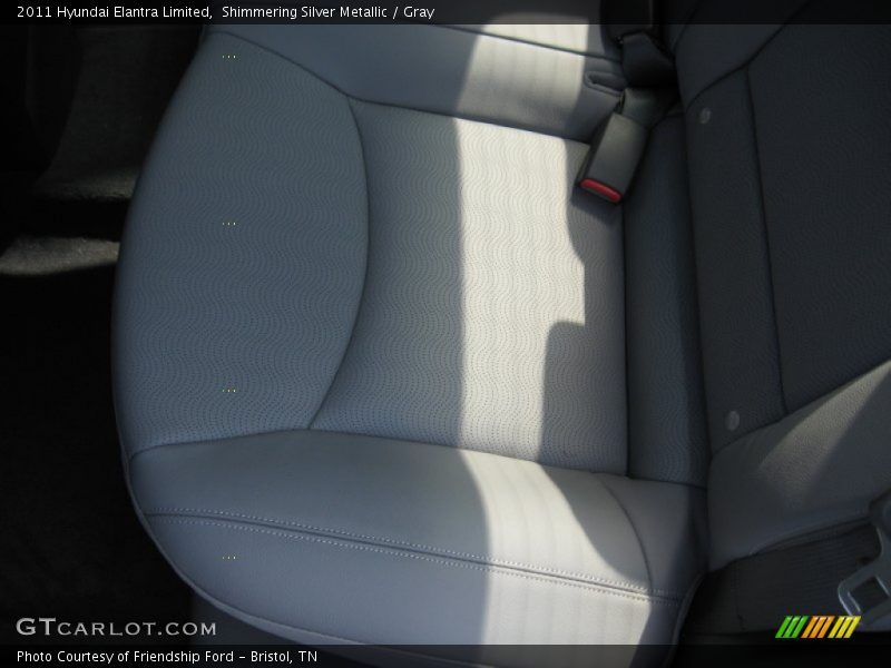 Shimmering Silver Metallic / Gray 2011 Hyundai Elantra Limited