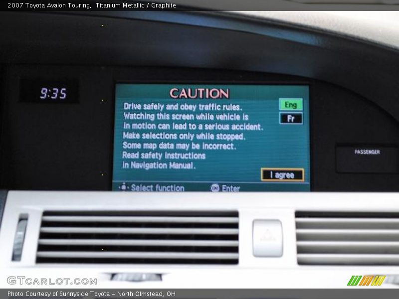 Titanium Metallic / Graphite 2007 Toyota Avalon Touring