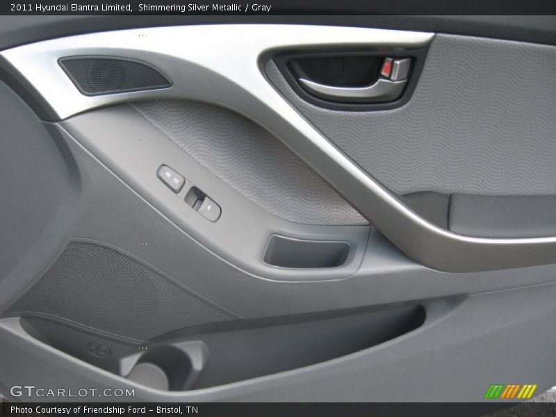 Shimmering Silver Metallic / Gray 2011 Hyundai Elantra Limited
