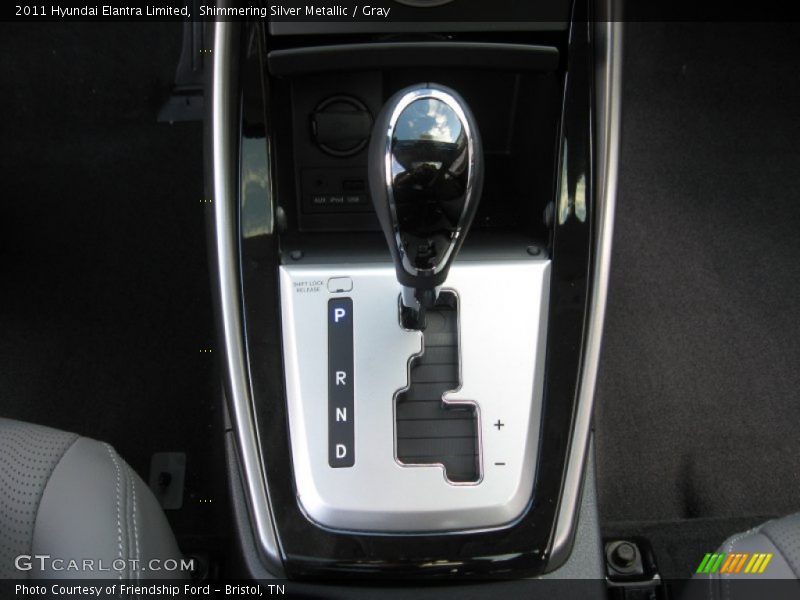 Shimmering Silver Metallic / Gray 2011 Hyundai Elantra Limited