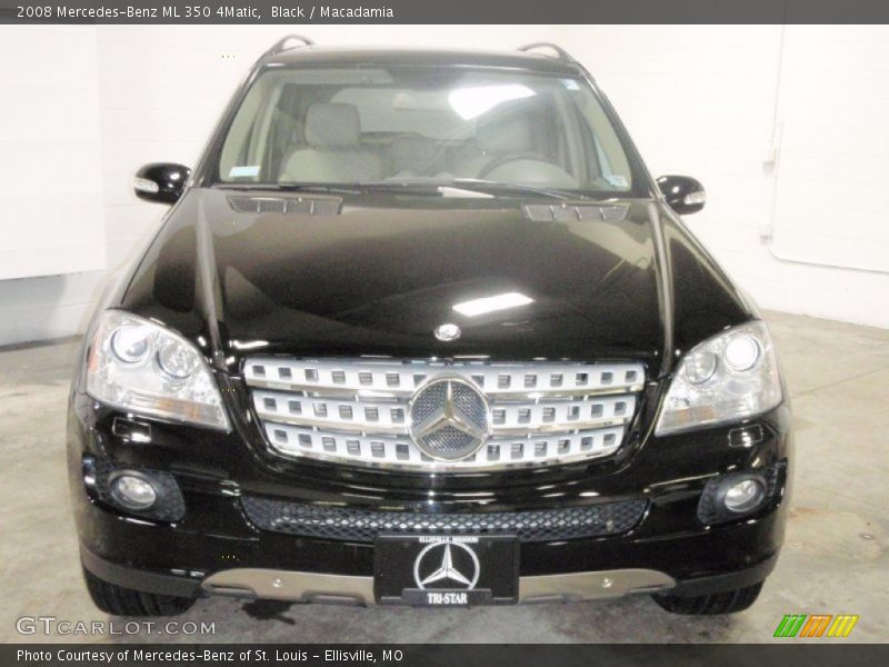 Black / Macadamia 2008 Mercedes-Benz ML 350 4Matic
