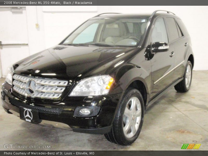 Black / Macadamia 2008 Mercedes-Benz ML 350 4Matic