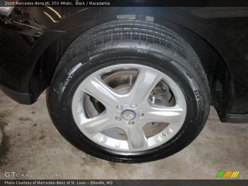 Black / Macadamia 2008 Mercedes-Benz ML 350 4Matic