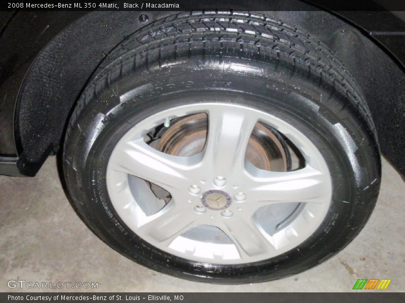 Black / Macadamia 2008 Mercedes-Benz ML 350 4Matic
