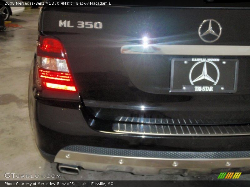 Black / Macadamia 2008 Mercedes-Benz ML 350 4Matic