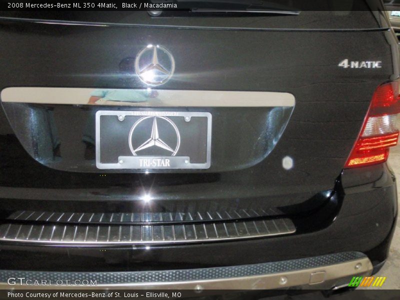 Black / Macadamia 2008 Mercedes-Benz ML 350 4Matic