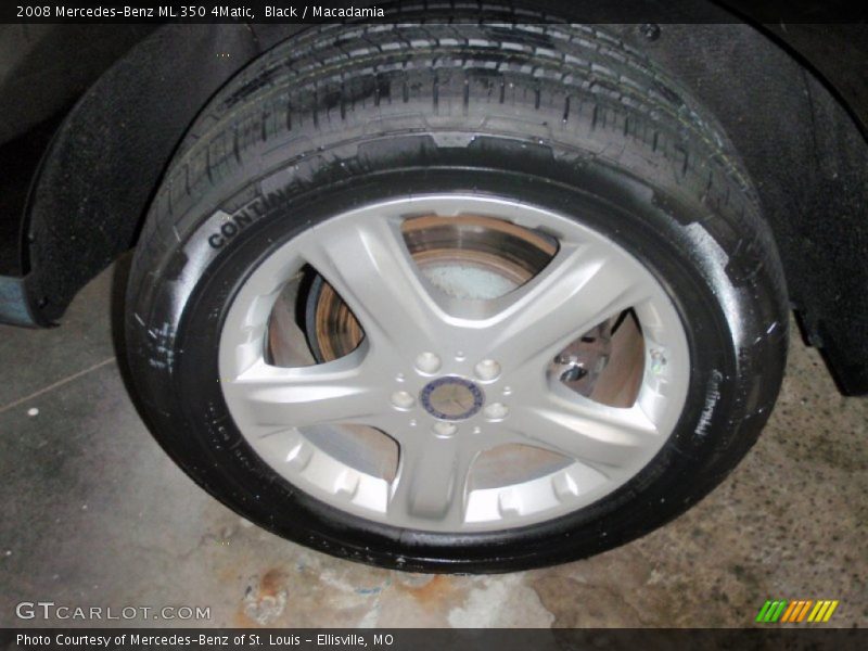 Black / Macadamia 2008 Mercedes-Benz ML 350 4Matic