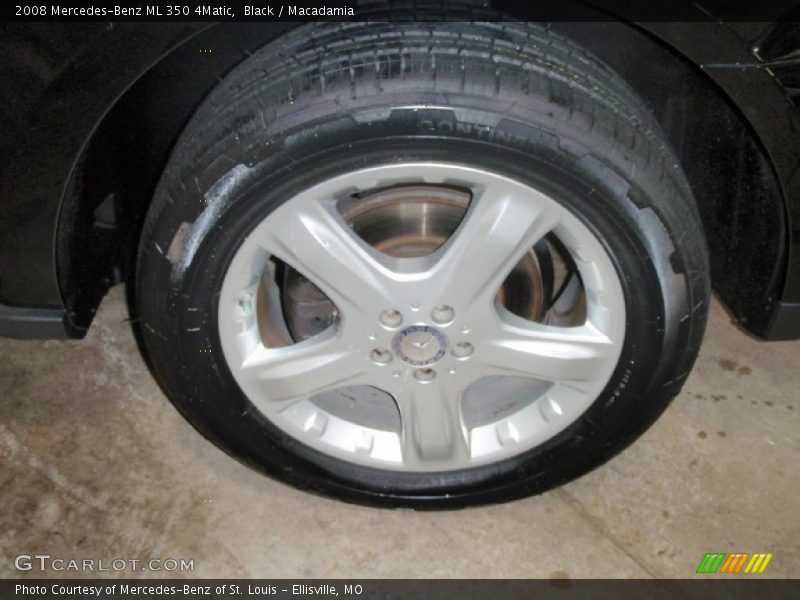 Black / Macadamia 2008 Mercedes-Benz ML 350 4Matic