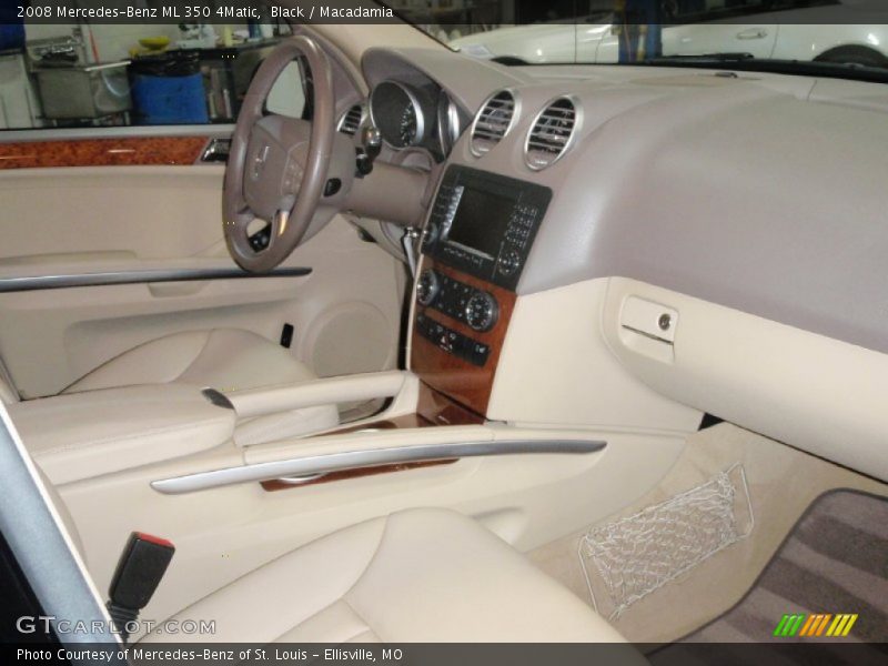 Black / Macadamia 2008 Mercedes-Benz ML 350 4Matic