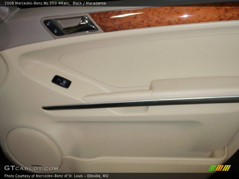 Black / Macadamia 2008 Mercedes-Benz ML 350 4Matic