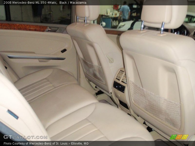 Black / Macadamia 2008 Mercedes-Benz ML 350 4Matic