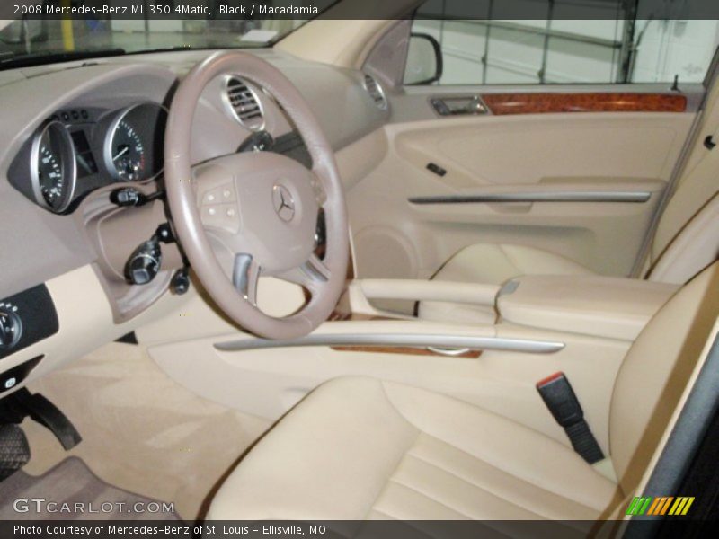 Black / Macadamia 2008 Mercedes-Benz ML 350 4Matic