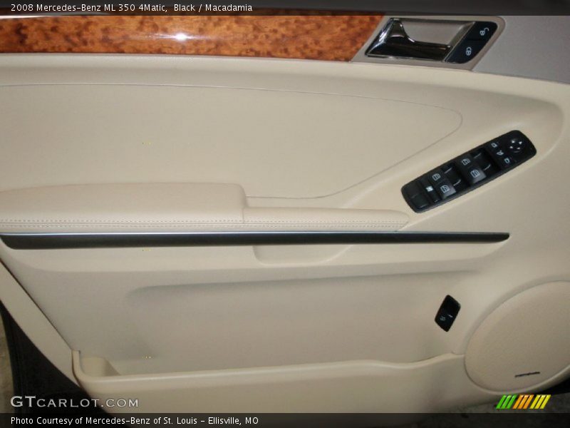 Black / Macadamia 2008 Mercedes-Benz ML 350 4Matic