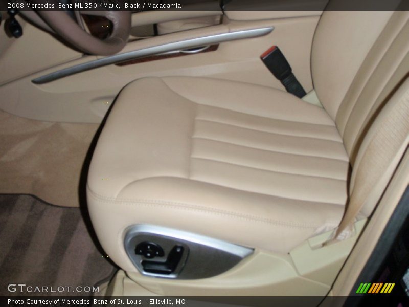 Black / Macadamia 2008 Mercedes-Benz ML 350 4Matic