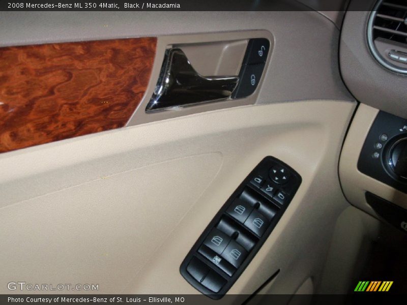 Black / Macadamia 2008 Mercedes-Benz ML 350 4Matic