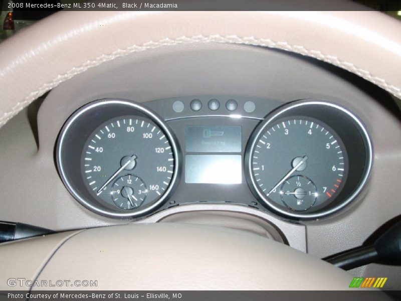 Black / Macadamia 2008 Mercedes-Benz ML 350 4Matic