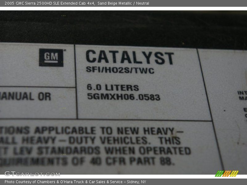 Sand Beige Metallic / Neutral 2005 GMC Sierra 2500HD SLE Extended Cab 4x4