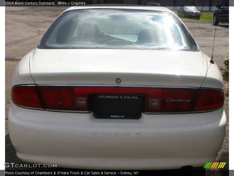 White / Graphite 2004 Buick Century Standard