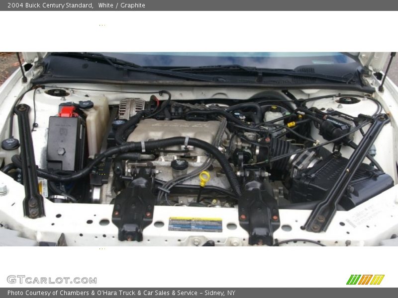White / Graphite 2004 Buick Century Standard