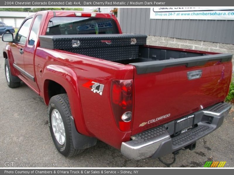 Dark Cherry Red Metallic / Medium Dark Pewter 2004 Chevrolet Colorado Extended Cab 4x4