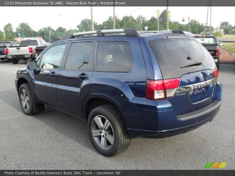 Maizen Blue Pearl / Medium Brown 2010 Mitsubishi Endeavor SE AWD