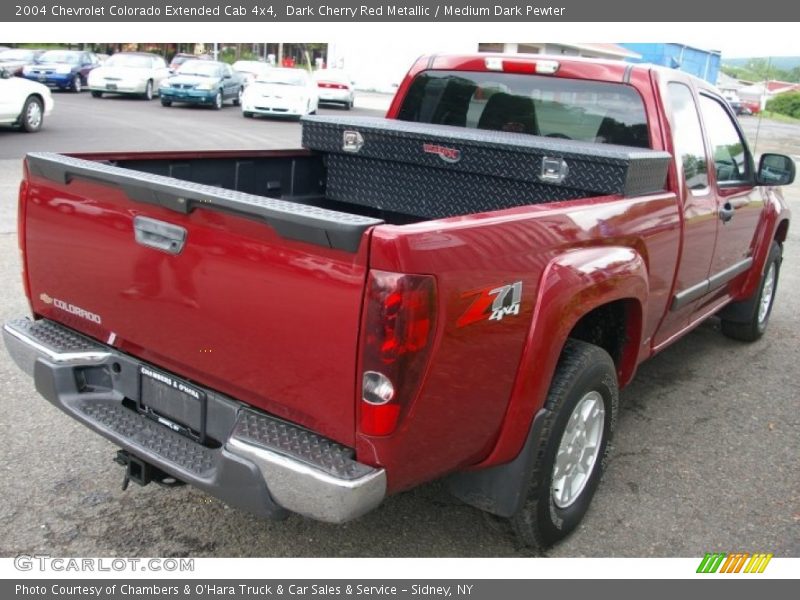Dark Cherry Red Metallic / Medium Dark Pewter 2004 Chevrolet Colorado Extended Cab 4x4