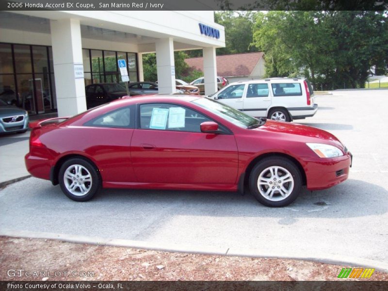 San Marino Red / Ivory 2006 Honda Accord EX Coupe