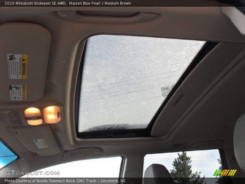 Maizen Blue Pearl / Medium Brown 2010 Mitsubishi Endeavor SE AWD