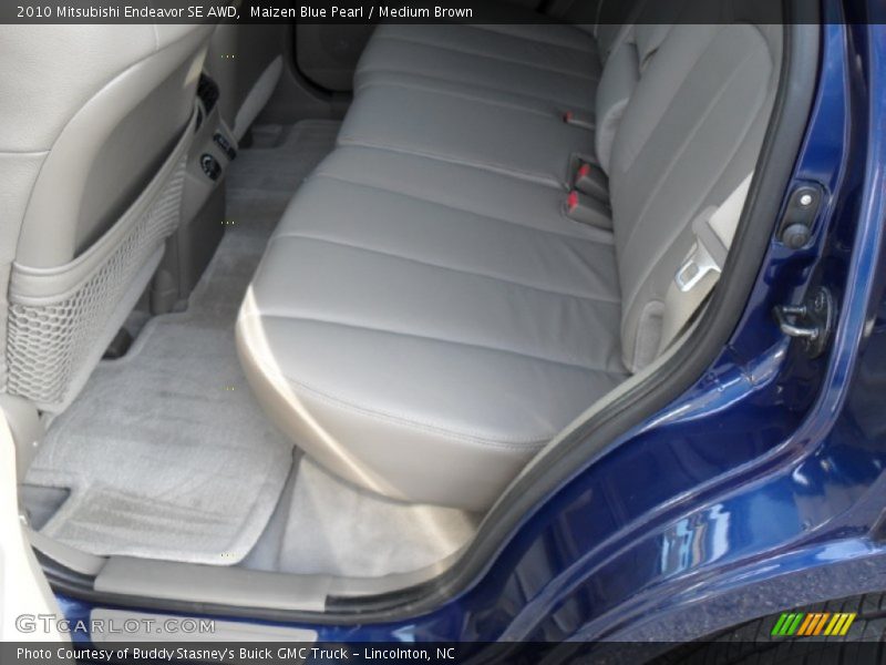 Maizen Blue Pearl / Medium Brown 2010 Mitsubishi Endeavor SE AWD