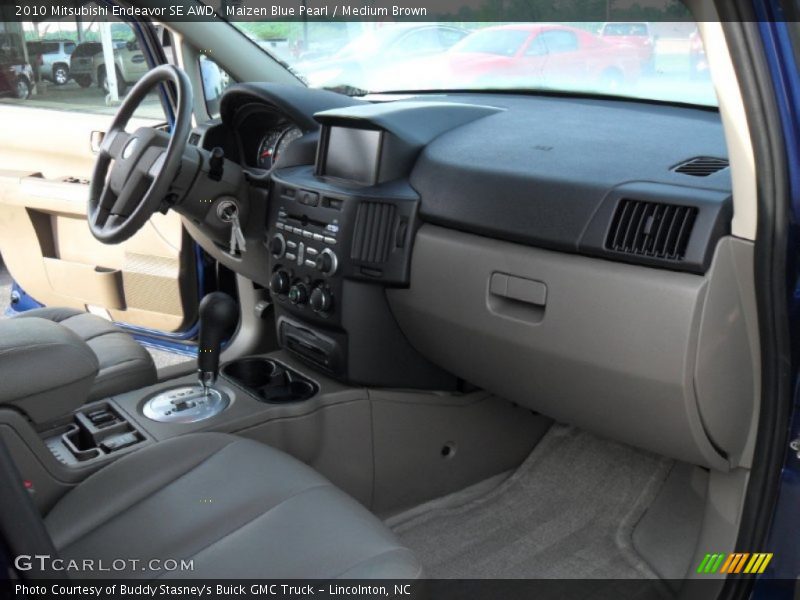 Maizen Blue Pearl / Medium Brown 2010 Mitsubishi Endeavor SE AWD