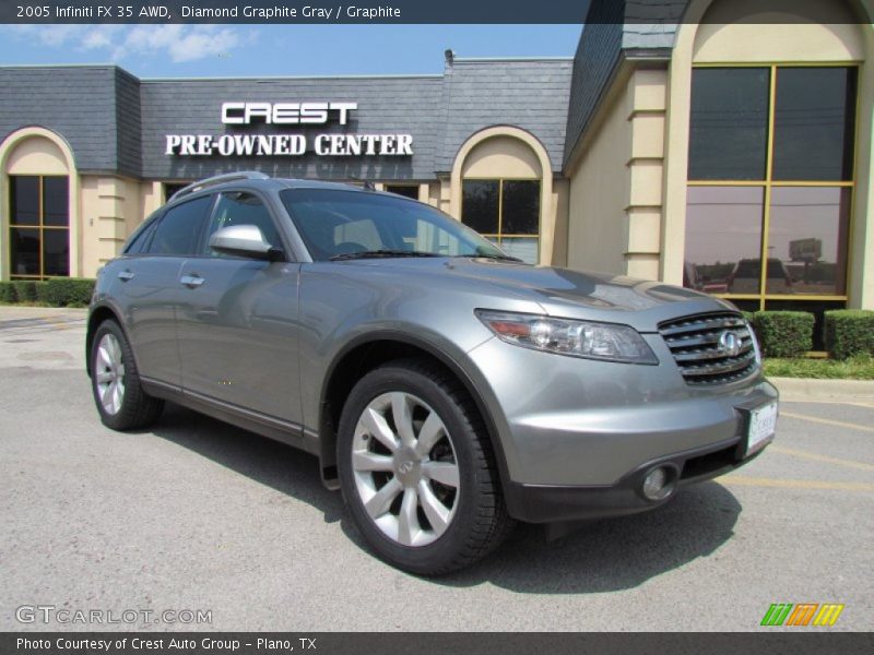 Diamond Graphite Gray / Graphite 2005 Infiniti FX 35 AWD