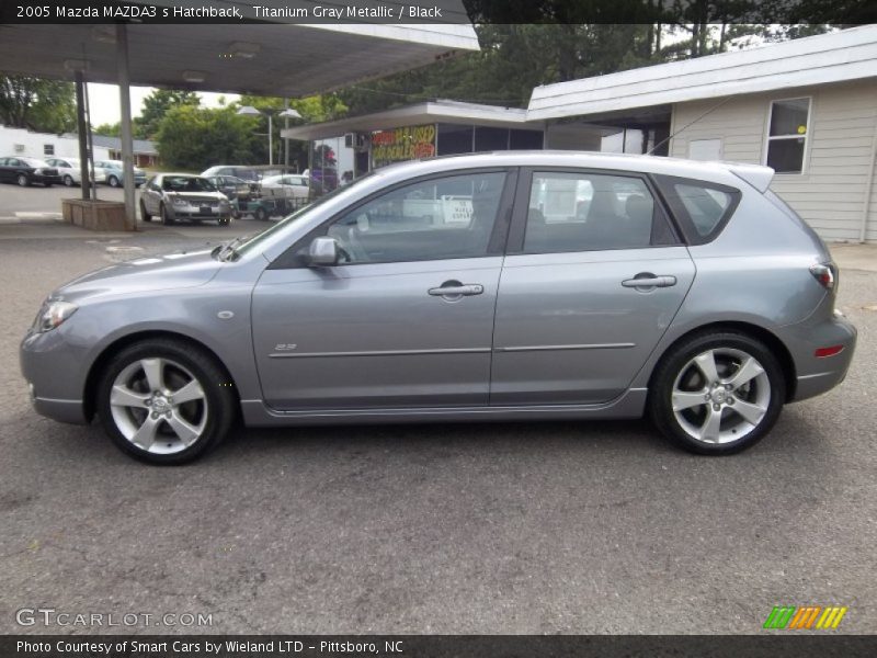 Titanium Gray Metallic / Black 2005 Mazda MAZDA3 s Hatchback