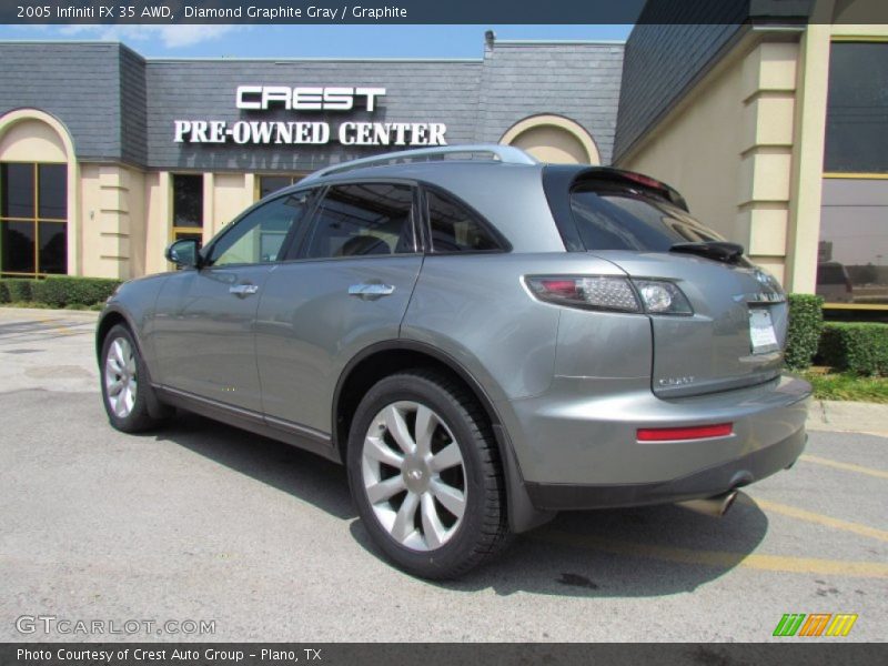 Diamond Graphite Gray / Graphite 2005 Infiniti FX 35 AWD