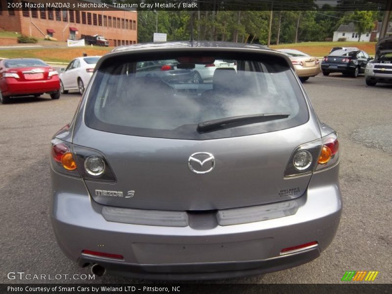 Titanium Gray Metallic / Black 2005 Mazda MAZDA3 s Hatchback