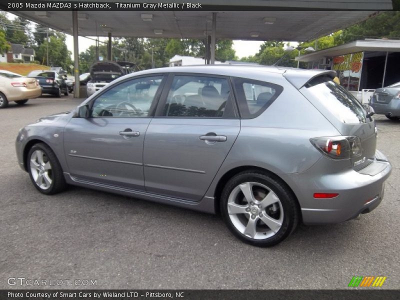 Titanium Gray Metallic / Black 2005 Mazda MAZDA3 s Hatchback