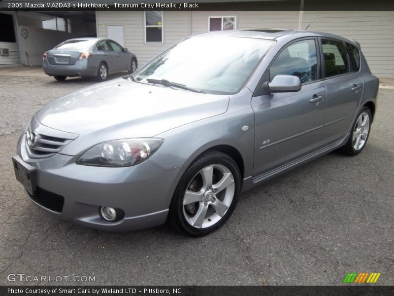 Titanium Gray Metallic / Black 2005 Mazda MAZDA3 s Hatchback
